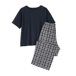 Outlet Muji Ensemble d'intérieur avec pantalon en double gaze pour femme