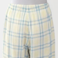 Outlet Muji Ensemble d'intérieur avec pantalon en double gaze pour femme