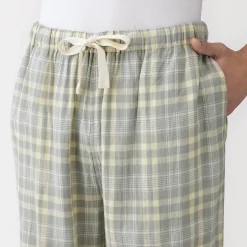 Outlet Muji Ensemble d'intérieur avec pantalon en double gaze pour homme
