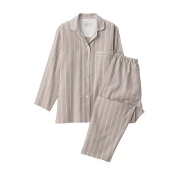 Online Muji Ensemble pyjama à manches longues en gaze double pour femme