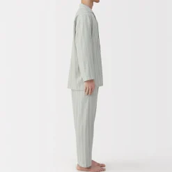 Muji Ensemble pyjama à manches longues en gaze double pour homme