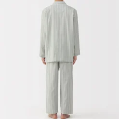 Muji Ensemble pyjama à manches longues en gaze double pour homme