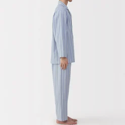 Muji Ensemble pyjama à manches longues en gaze double pour homme