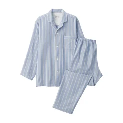 Muji Ensemble pyjama à manches longues en gaze double pour homme