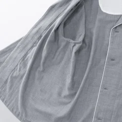 Muji Ensemble pyjama à manches longues en gaze double pour homme