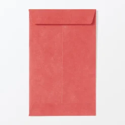 Muji Enveloppes petites en papier de bambou avec motifs porte-bonheur - Rouge