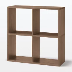 Clearance Muji Etagère additionnelle en noyer ‐ 2 niveaux (Dont Eco‐part. 0,82 €)