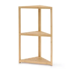 Discount Muji Etagère d'angle en bambou ‐ 3 niveaux