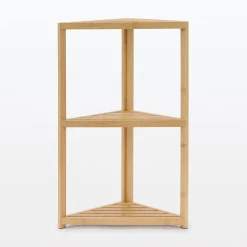 Discount Muji Etagère d'angle en bambou ‐ 3 niveaux