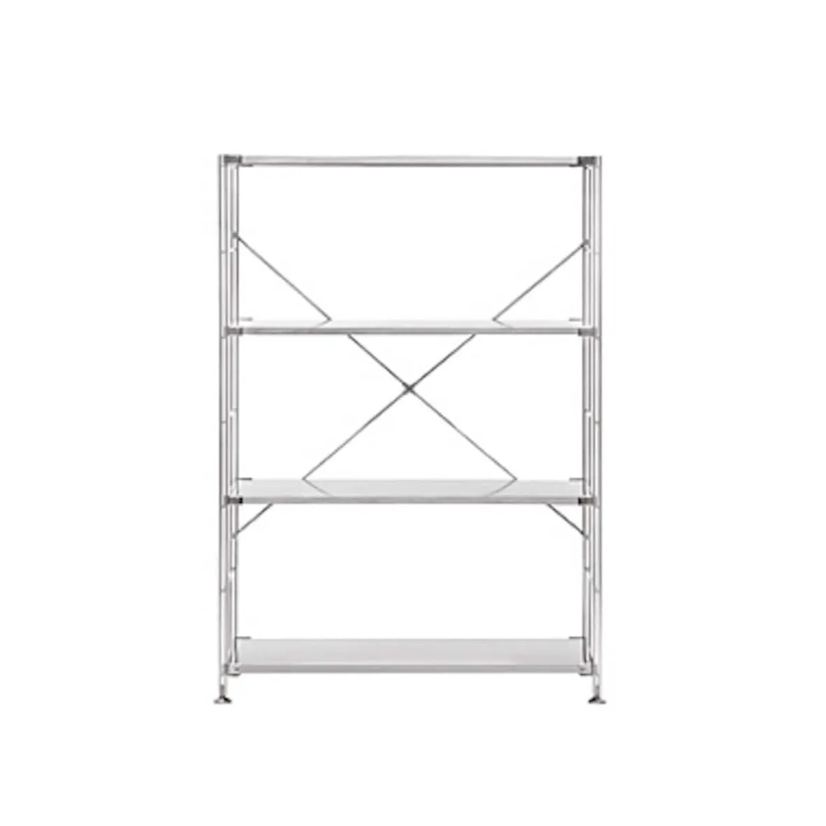 Discount Muji Etagère en acier inoxydable large ‐ 4 niveaux (Dont Eco‐part. 0,82 €)