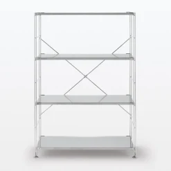 Discount Muji Etagère en acier inoxydable large ‐ 4 niveaux (Dont Eco‐part. 0,82 €)