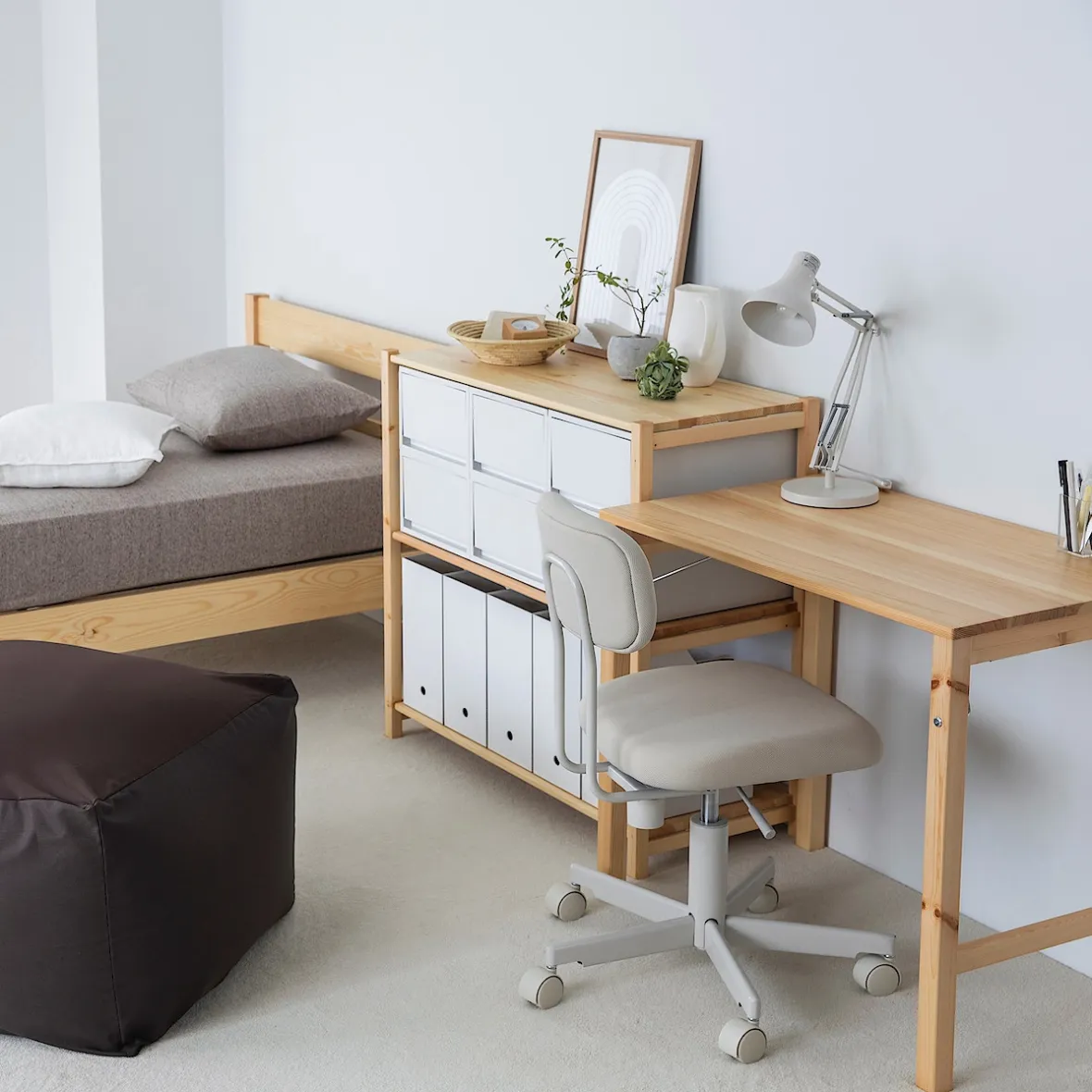 Best Muji Etagère en pin large ‐ 3 niveaux