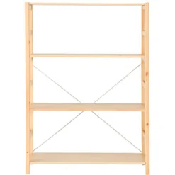 Outlet Muji Etagère en pin large ‐ 4 niveaux