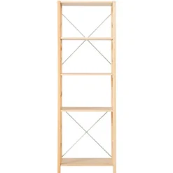 Best Muji Etagère en pin étroite ‐ 5 niveaux