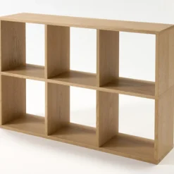 Hot Muji Etagère étroite en chêne ‐ 3 niveaux (Dont Eco‐part. 1,80 €)