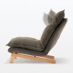Clearance Muji Fauteuil inclinable à dossier haut – Marron