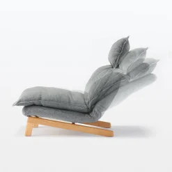 New Muji Fauteuil inclinable à dossier haut – Gris
