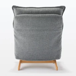New Muji Fauteuil inclinable à dossier haut – Gris
