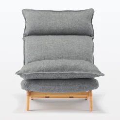 New Muji Fauteuil inclinable à dossier haut – Gris