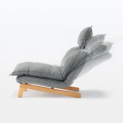 New Muji Fauteuil inclinable à dossier haut – Gris