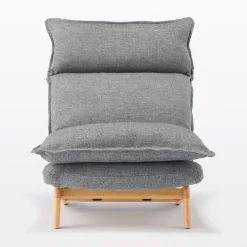New Muji Fauteuil inclinable à dossier haut – Gris