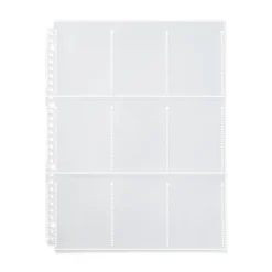 Sale Muji Feuilles porte‐photo de recharge pour format A4 large ‐ 9 pochettes, format carte à collectionner