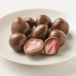 Hot Muji Fraises enrobées de chocolat au lait