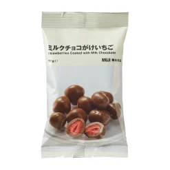 Hot Muji Fraises enrobées de chocolat au lait