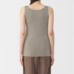 Sale Muji Gilet à soutien caché en mélange de lyocell pour femme
