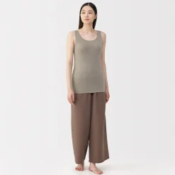 Sale Muji Gilet à soutien caché en mélange de lyocell pour femme