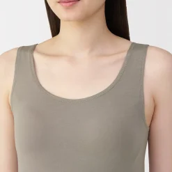 Sale Muji Gilet à soutien caché en mélange de lyocell pour femme