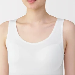 Sale Muji Gilet à soutien caché en mélange de lyocell pour femme