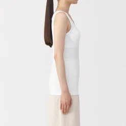 Sale Muji Gilet à soutien caché en mélange de lyocell pour femme