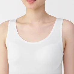 Sale Muji Gilet à soutien caché en mélange de lyocell pour femme