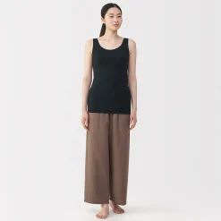 Sale Muji Gilet à soutien caché en mélange de lyocell pour femme