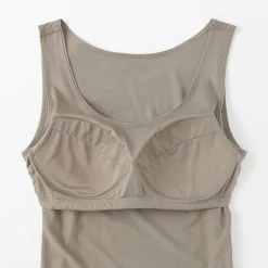 Sale Muji Gilet à soutien caché en mélange de lyocell pour femme
