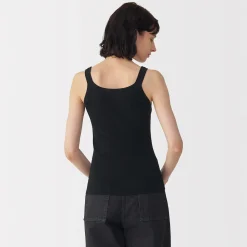 Online Muji Gilet en coton à côtes torsadées pour femme