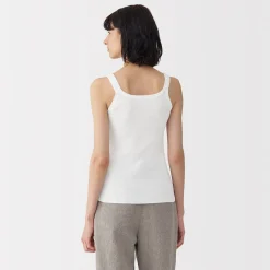 Online Muji Gilet en coton à côtes torsadées pour femme