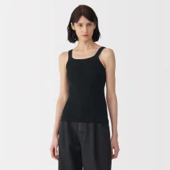 Online Muji Gilet en coton à côtes torsadées pour femme