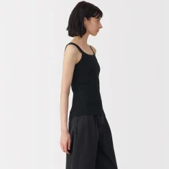 Online Muji Gilet en coton à côtes torsadées pour femme