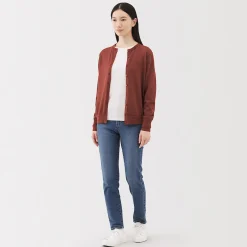 Online Muji Gilet en Laine à Maille Fine Femme