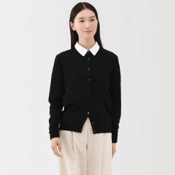 Online Muji Gilet en Laine à Maille Fine Femme