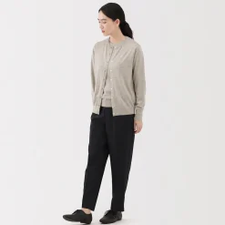 Online Muji Gilet en Laine à Maille Fine Femme