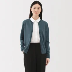 Online Muji Gilet en Laine à Maille Fine Femme