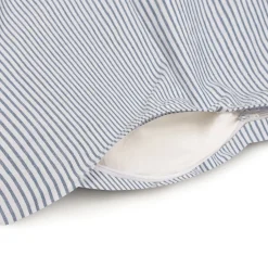 New Muji Housse de couette en coton délavé ‐ 240 x 220 cm, Rayé