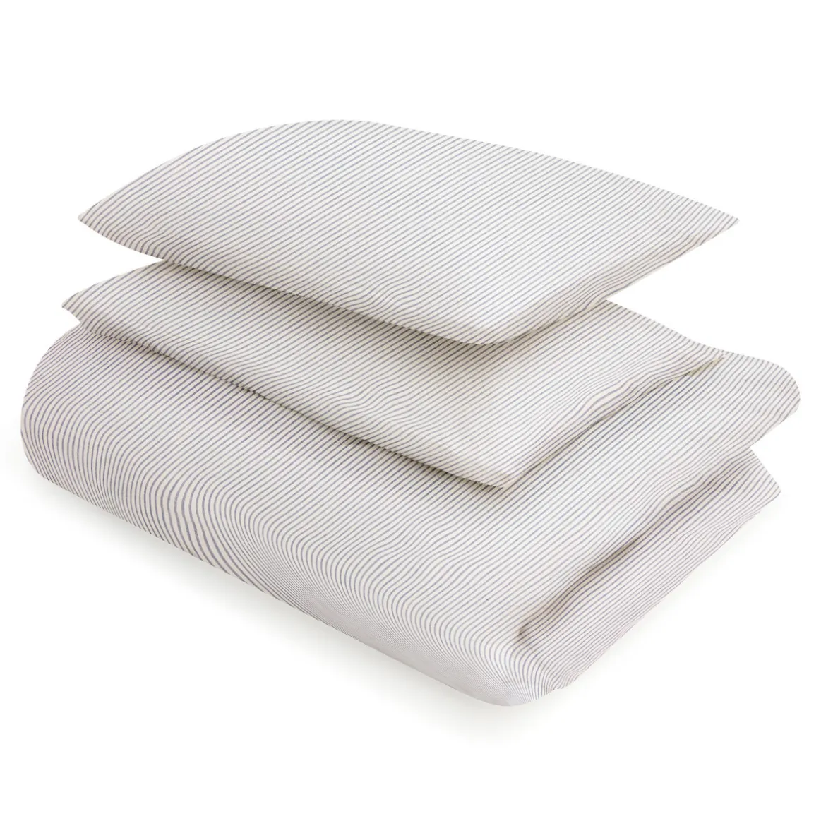 Discount Muji Housse de couette en coton délavé ‐ 150 x 210 cm, Rayé
