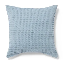 Outlet Muji Housse de coussin gaufrée en coton biologique lavé