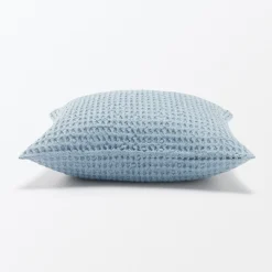 Best Muji Housse de coussin gaufrée en coton biologique lavé