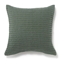 Best Muji Housse de coussin gaufrée en coton biologique lavé