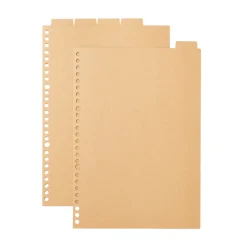 Outlet Muji Intercalaires kraft B5 (Lot de 5)